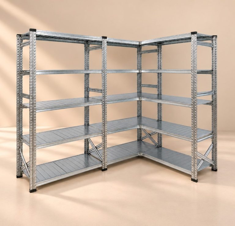Stellingkast in de hoek